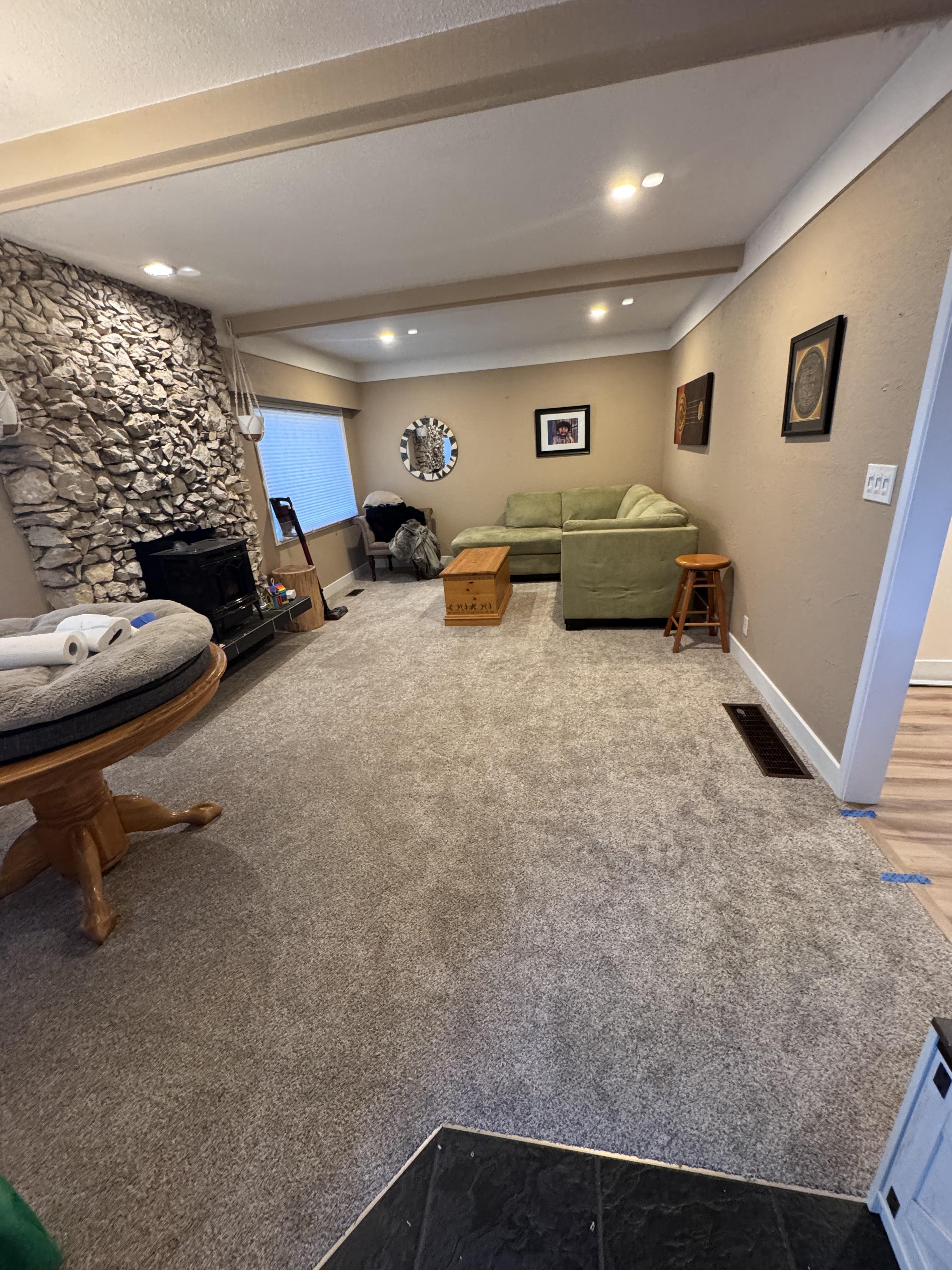Carpet floor installation