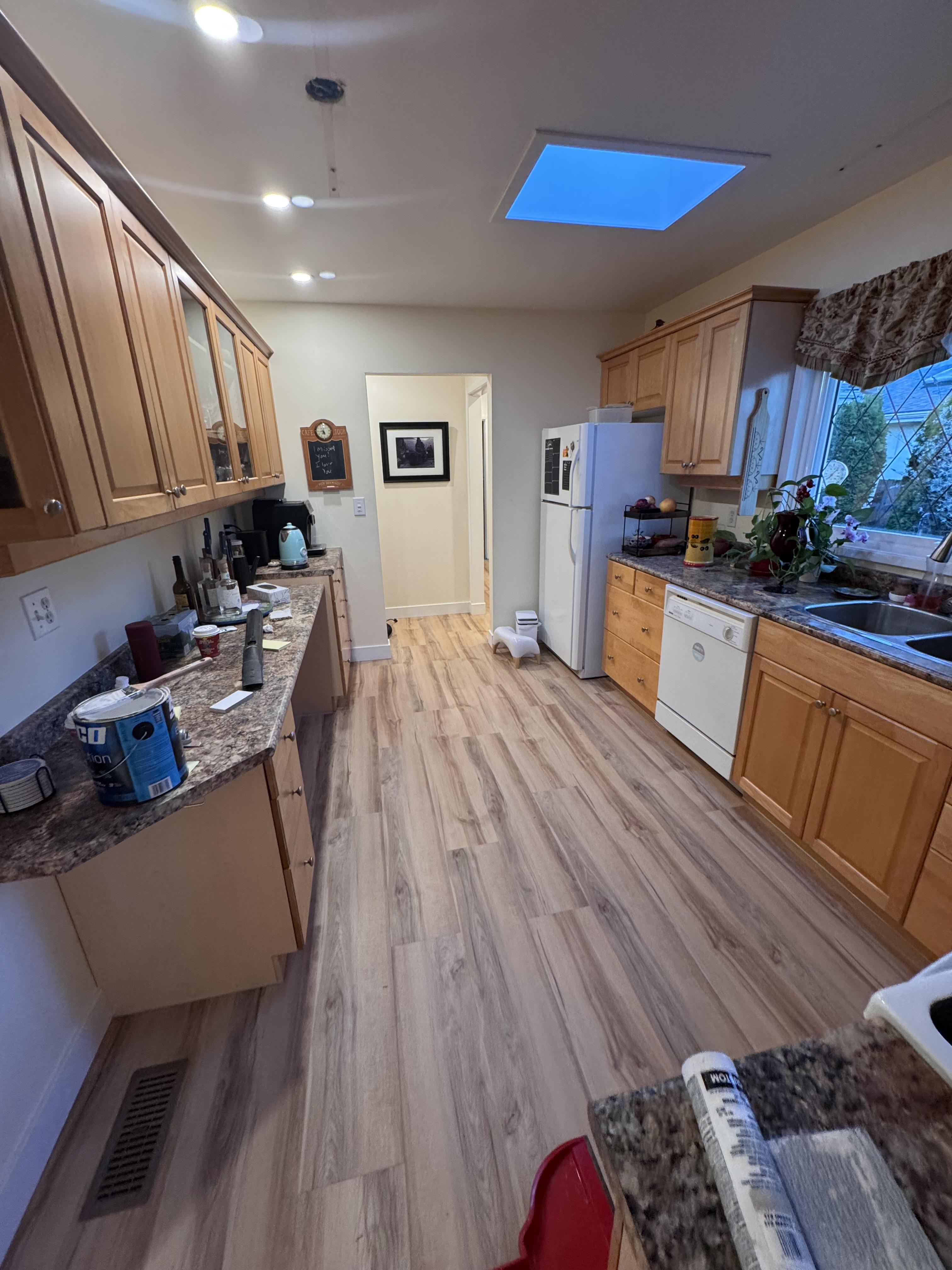Vinyl floor installation