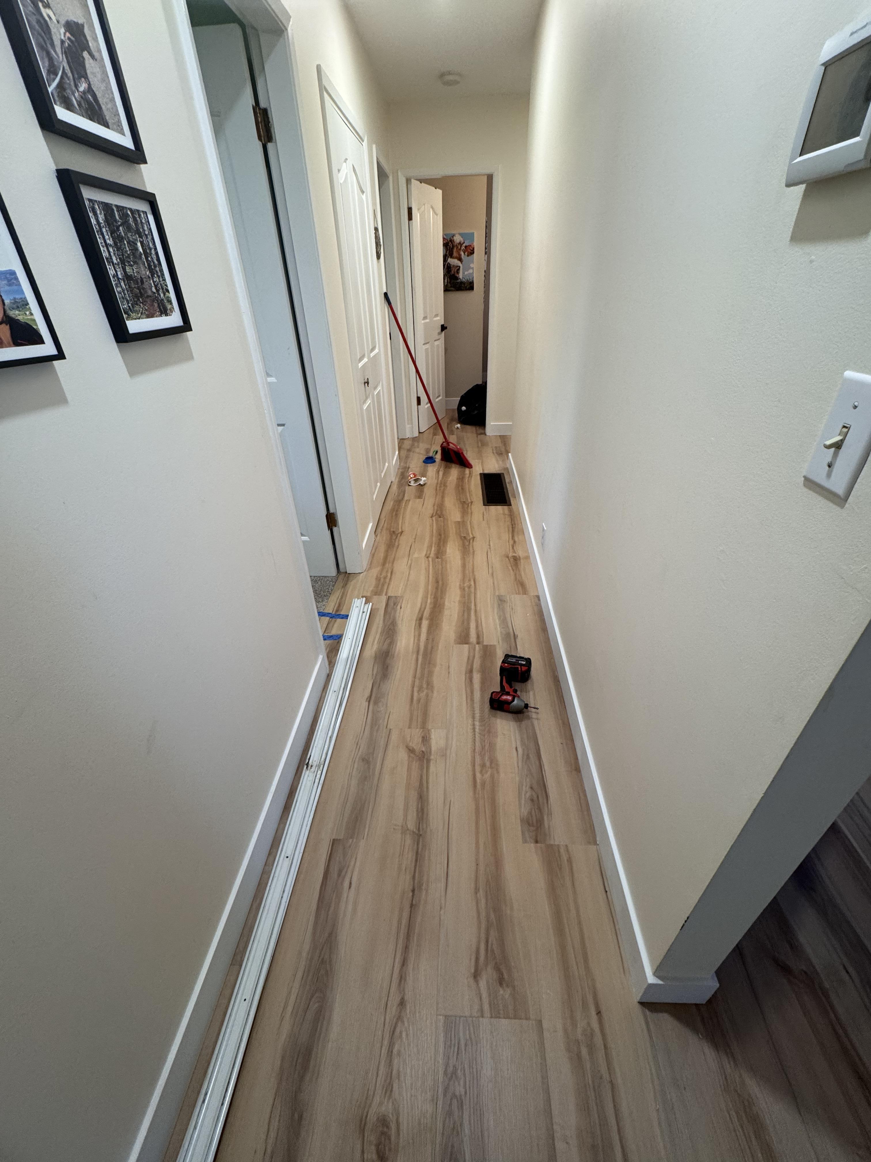 Vinyl plank installation